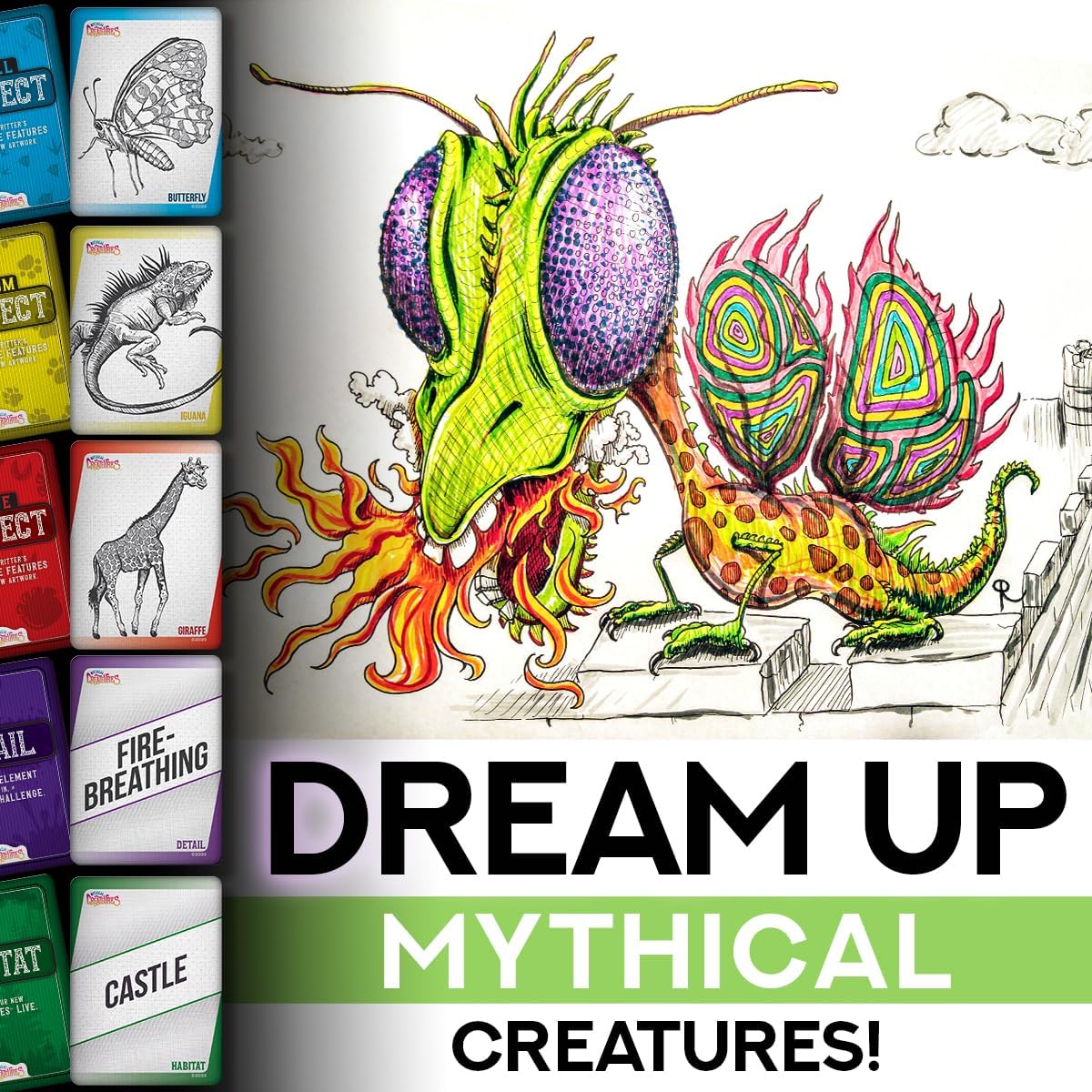 Mythical Creatures Art Prompt Cards